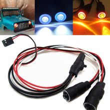 2 LEDs 10mm/13mm Red White Blue Yellow Green Angel Eyes LED Headlight Light For 1/10 RC Cars Truck