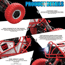 KEDIOR RC Car 4WD Remote Control Car Rock Climbing Car 4x4 Double Motors Off-Road Vehicle Bigfoot Toys for Boys Children