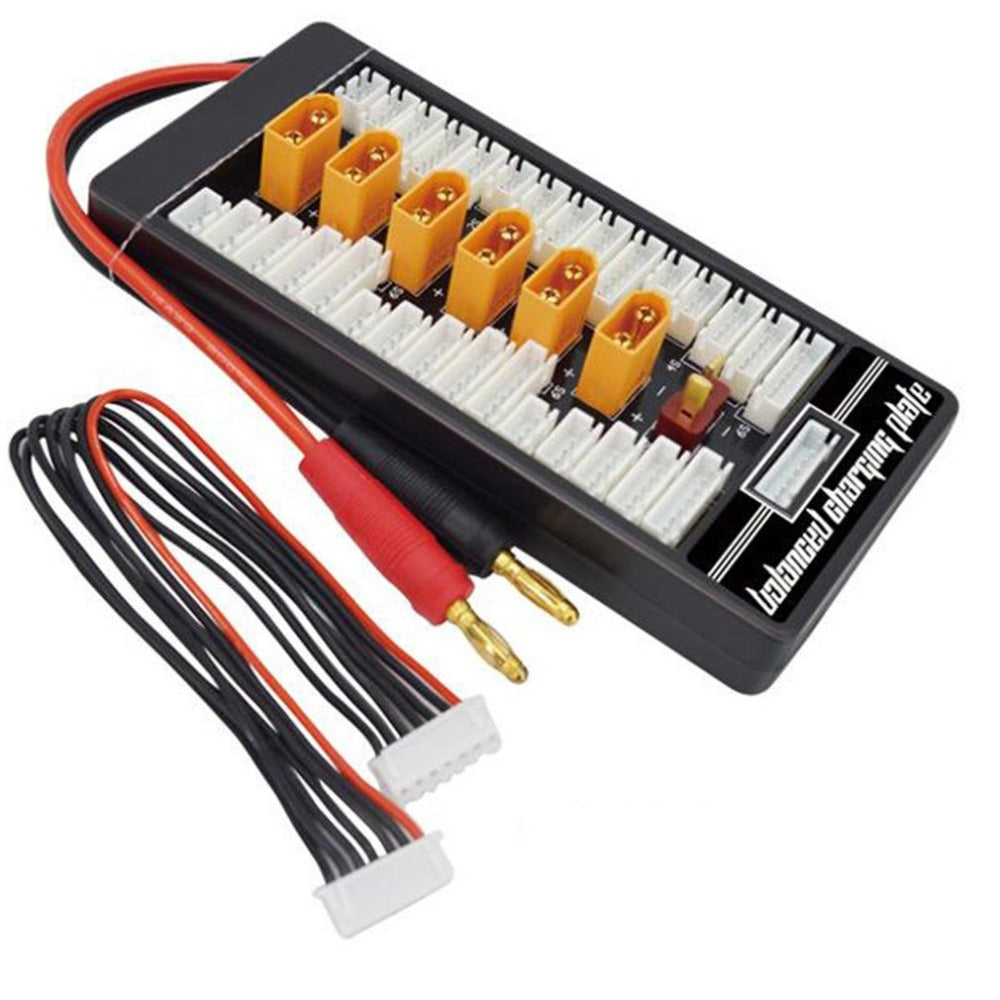 HotRc XT60 2S-6S Plug Lipo Battery Parallel Charging Board for RC IMAX B6 Charger Car Drone Balance Charge Part