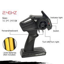 MGRC Mini RC Car 1/18 2.4G 4CH 2WD High Speed 15KM/h Brush Crawler Remote Controller Car Children's Toys Multiple Colour