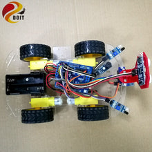 New WiFi Control Avoidance Tracking Smart Robot Car Chassis Kit Speed Encoder Battery Box 4WD Ultrasonic Module For Arduino Kit