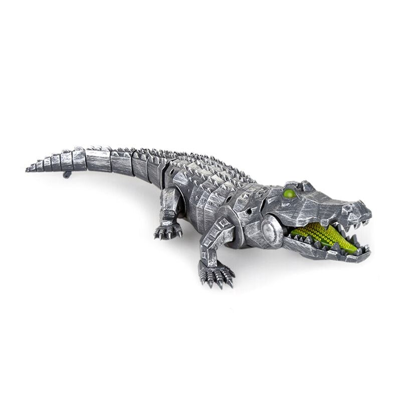 Remote Control Mechanical Crocodile Cool LED Lights on Eyes Sounds Electric Toy for Kids