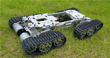 WZY569 Smart RC Tank Car Truck Robot Platform Climbin Metal Tank Chassis DIY 350 RPM CNC Alloy body+4 Plastic Tracks + 4 Motors