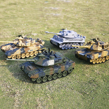 German Tiger 2A6 Battle Simulation Army Military RC Tank 1:18 2.4G Remote Control Tank With Smoke&Sound&BB Bullet&Light Function