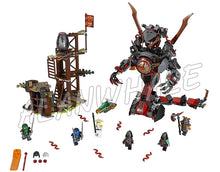 734pcs Ninja Dawn of Iron Doom Snake mech Swamp Fort 10583 DIY Figure Building Blocks Assemble Toys Compatible with LegoING