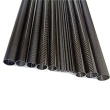 2PCS 3k 100% full Carbon fiber circular tube 500mm Length Twill Matte OD 10mm 12mm 14mm 15mm 16mm 18mm 19mm