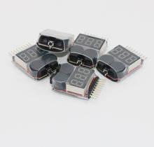 1/2pcs 1-8S LED Low Voltage Buzzer Alarm Lipo Voltage Indicator Checker Tester