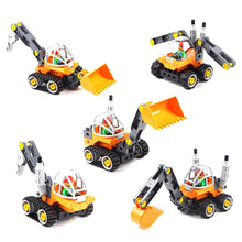 Children Educational Toys 5 In 1 Large Particle Building Figure Kit Concrete Car Assembling Toy for Kid Birthday Gift 2019