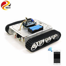 T200 Handle/Bluetooth/WiFi RC Control Robot Tank Chassis Car Kit for Arduino with UNO R3, 4 Road Motor Driver Board, WiFi Module