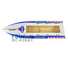 H750 KIT Shark Fiber Glass Electric Racing Speed RC Boat Hull Only Advanced Player White TH02640
