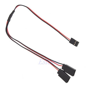 1Pcs 300mm 30cm Servo Y Extension Lead Wire Cable f RC Futaba JR Servo Part New