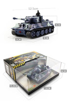 14CH 1:72 RC Tank Toy Great Wall 2117 Remote Control Tank Mini Tiger Battle Tank Toy Best Christmas Gift for Kids