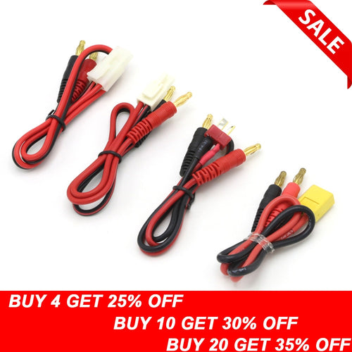 1pcs RC Connector Cable T plug Deans Connector to Banana Tamiya Plug to Banana for IMAX B6 B6AC B8 Chargers