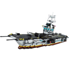 Enlighten Building Block Military Battle Sea Force USS Enterprise 3 Figures 1007pcs Educational Bricks Toy Boy Gift