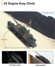 Newest recharge electric RC tank model kids toy XQTK24-2 40mins 45 degree slope off road remote cont army military tank toy