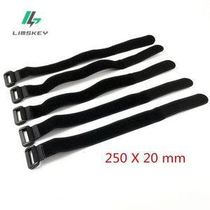 10pcs/bag 25cm Magic Sticker Strap Nylon LiPo Battery Tie Strap Fastener Reusable Cable Wrap for QAV250 F450 500 550 Quadcopter
