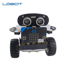 LOBOT Robot Arduino DIY Qbit Micro:bit Programming Inteligent Remote Control Car For Kids RC Parts Toys for Children