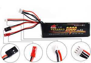 1 pcs 11.1V 2600mAh 8C 3S Li-Poly RC Battery for Walkera DEVO 7 DEVO 10 DEVO12E F12E WFLY9 RadioLink AT9 AT10 Transmitter