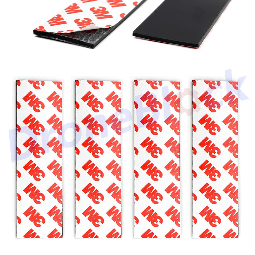 4PCS Silicone Non-slip Mat Battery Anti Skid Pad Anti-slip Mat 2mm Thickness Sticker for Racing Drone Quadcopter Multicopter RC