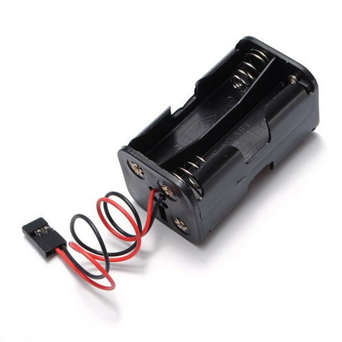 Battery Box Of Receiver Holder Case 4 AA RC Model 6v Servo JST Plug for Flysky Frsky Transmitter