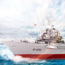 Hot 71cm 1:360 RC Military Battleship RC Cruiser Warship Toy Control Military RC Boat Destroyer Model Toys Best Gifts - US Plug