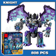 808pcs Knight Stone Colossus of Ultimate Destruction Model Building Blocks 10705 Assemble Bricks Toys Nexus Compatible with Lego