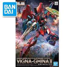 Japaness Bandai Original RE 1/100 Gundam F91 VIGNA-GHINA II Mobile Suit Kids Toys