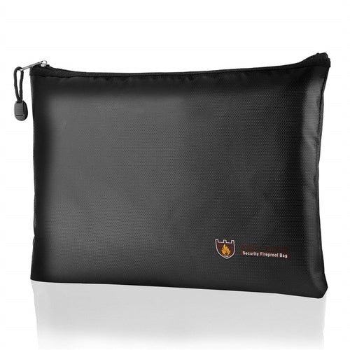 Portable Fireproof & Waterproof Document Envelope File Folder Cash Pouch Fireproof Money Bag Lipo Safe Bag for Home Office S/M/L
