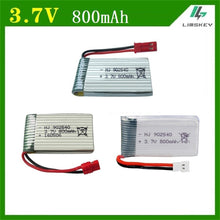 1pcs 3.7V 800mAh 902540 Battry For Syma X5C X5SC X5SW M68 X5HC X5HW X400 X800 four-axis Model aircraft 3.7V 800mah Lipo battery