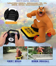 2017 new novel Bear haunt electric rc Scooter Balance car toy model slide rotate clasic film theme remote control toy