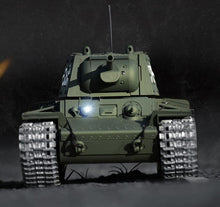 Russia KV-1 Armored Remote Control Battle Tank Model 1:16 Metal/Plastic Turret Rotation Simulation Light Sound Smoke Boy RC Tank