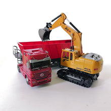 RC excavator toys RC toy Auto Lift Engineering car Dumper Tilting Cart Tip Lorry tractor Crawler Digger Model brinquedos