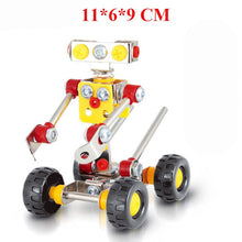 3set Large 3D Metal Puzzle Assemble Screw Building Blocks Kits Convertible Robot Model Teaching Toy for Student Educational Toys