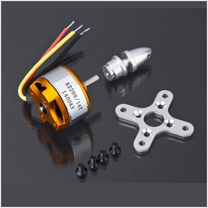 1pcs Brushless DC Electric Motor A2208 KV1100 KV1400 KV2600 for RC Airplanes/Boat/Vehicle Model Glider Plane Kit