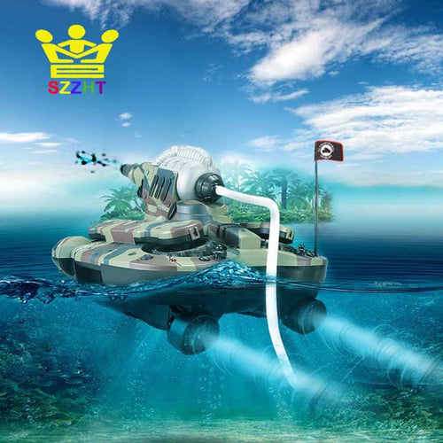 Army Amphibious RC Tank Toys Air Soft BB Bullet Water Spraying Shoot Target Electronic Remote Control Vehicle for Children Gifts