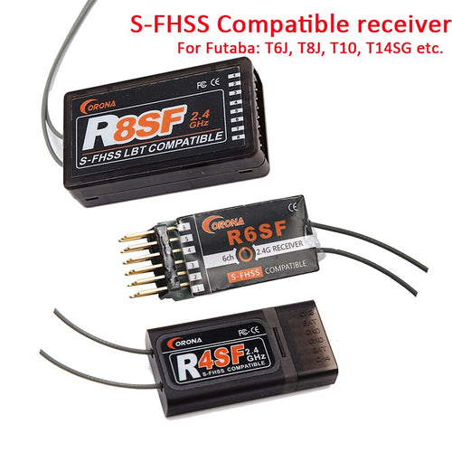 Corona 2.4G R4SF R6SF R8SF S-FHSS/FHSS receiver compatible FUTABA S-FHSS T6 14SG