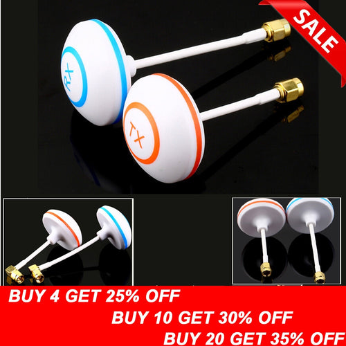 2pcs/lot 5.8GHz Circular Polarized Mushroom Antenna SMA Set Tx/Rx for FPV Aerial RC (1 pair)