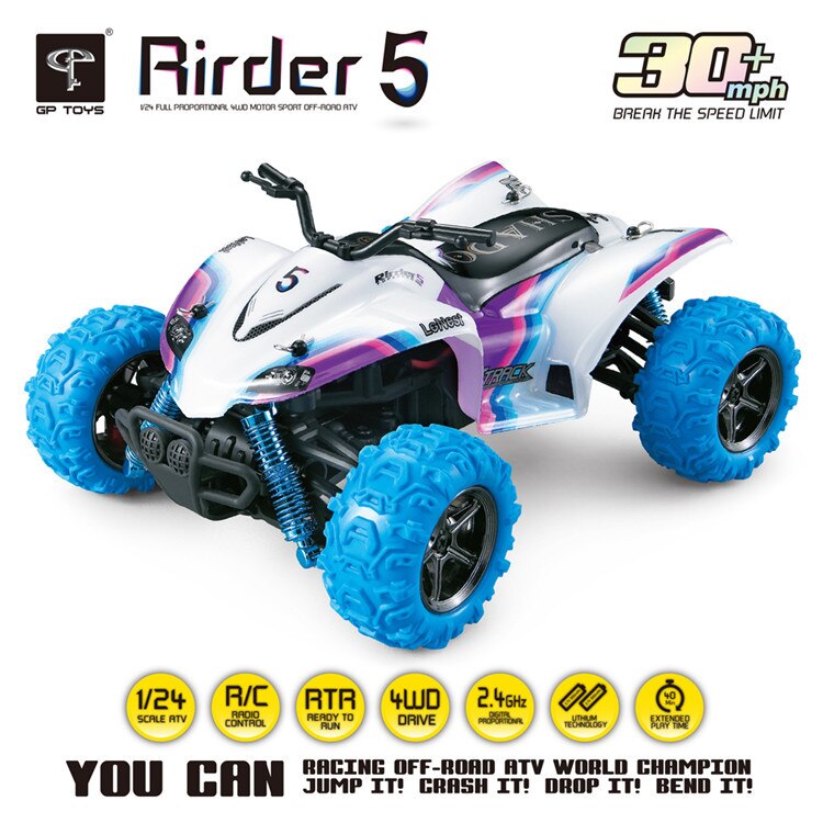 High Speed 4WD 1:24 40KM/H 2.4G 5 Monster Trucks with Remote Control Off Road Motorcycle Outdoor RC Car For Children Toys Gift