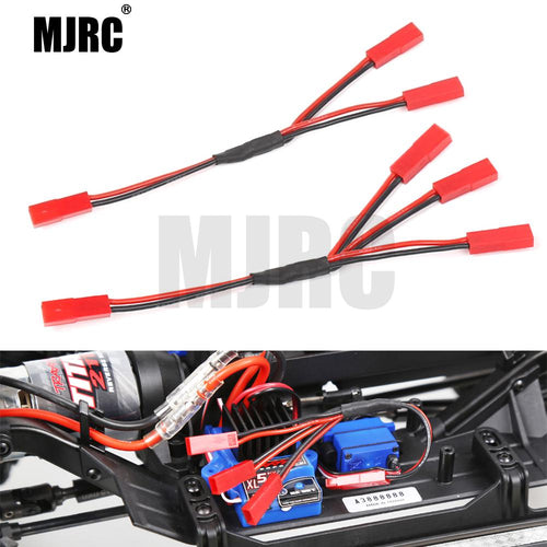 MJRC Three In One Cable Esc Power Supply External Wiring Jst For 1/10 Rc Crawler Car Defender Traxxas Trx4 Tactical Unit Bronco
