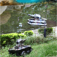 Radio Control Tanks Amphibious Land Water Robotic Remote Control RC Tank Kit Toy For Boys Model Rc Military Plastic Battle Toy