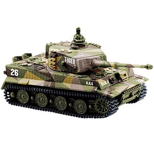 Greatwall 1:72 Radio Remote Control Mini Rc German Military Tiger Tank with Sound Toys(Vary Colors)