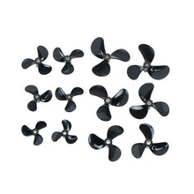 1 pairs High Strength D28/32/36/40/44/48mm 3 Blades 4mm Rc Boat Three Blades Paddle Nylon Boat Propeller Positive &Reverse Screw