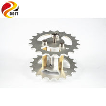 DOIT 2pcs Metal Driving Wheel for Robot Tank Car Chassis, Action Wheel by Caterpillar Remote Control Toys Drive DIY