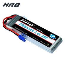 HRB Lipo 2s battery Hubsan H501S Battery 7.4V 2600mah 30C EC2 RC Drone Akku Li-Polymer For RC Quadcopter Helicopter Airplane