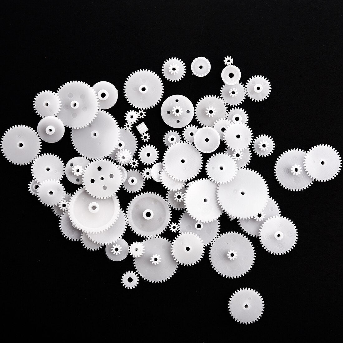 ABWE Different Styles White Plastic Gear Set 58 Pcs for RC Toys
