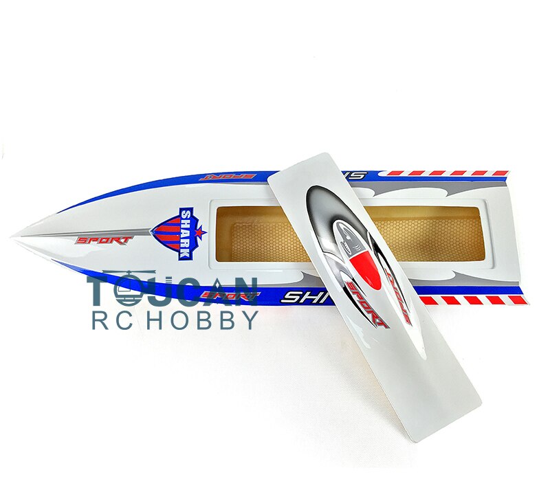 H750 KIT Shark Fiber Glass Electric Racing Speed RC Boat Hull Only Advanced Player White TH02640