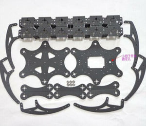 18DOF Aluminium Alloy Hexapod Robotic Spider Six Legs Robot Frame Kit No Remote Controller for DIY Robot Accessories