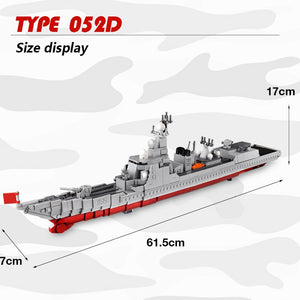 1359pcs Xingbao Military Army the Missile Destroyer Battle War Ship Building Blocks Bricks Weapons Warship Children Toys