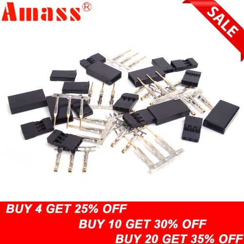 10/ 20pair Male/ Female Connector For JR/Futaba For RC Model, Servo Connector, Model Receiver Battery ESC Connection