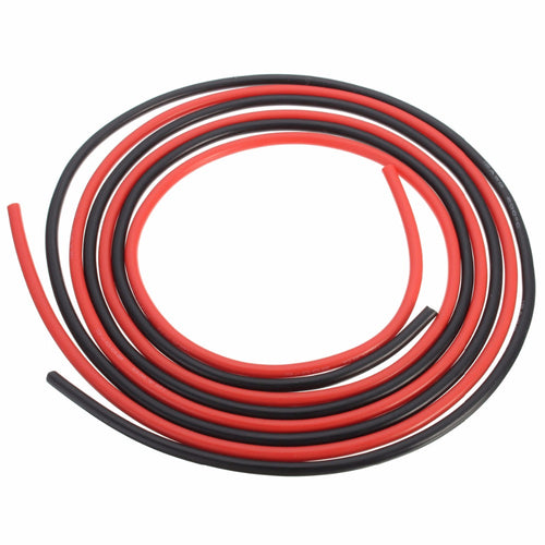 1M Red 1M Black Silicone Wire 6AWG 7AWG 8AWG 10AWG 12AWG 14AWG 16AWG 18AWG 22AWG 20AWG Heatproof Soft Silicon Silica Wire Cable